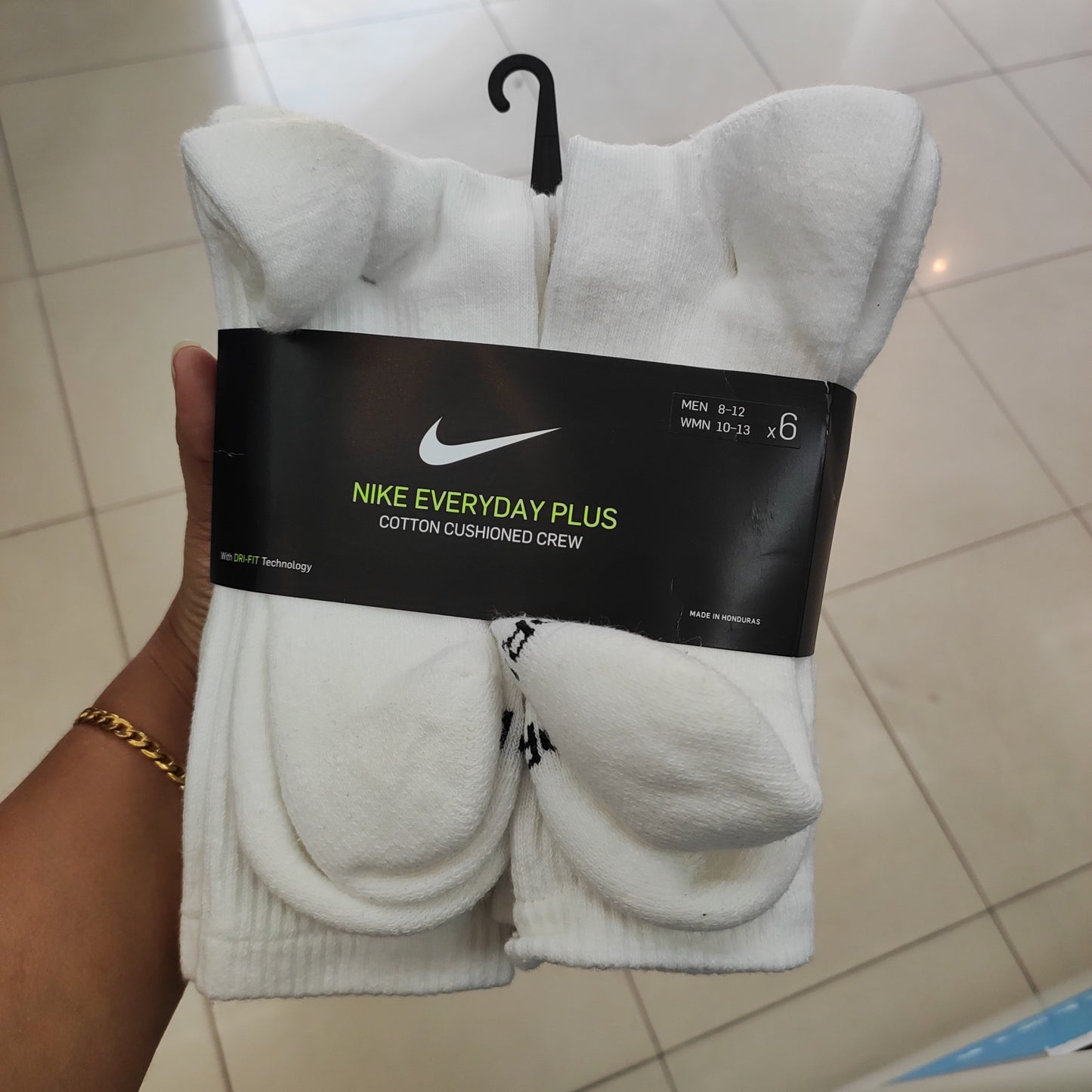 Nike Everyday Plus Cotton Cushioned Crew x6