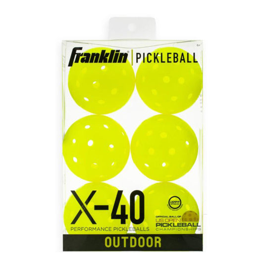 Franklin X-40 Pickleballs (6x) (Optic Yellow)