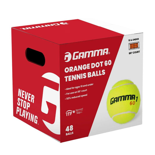 Gamma Orange Dot 60 Tennis balls