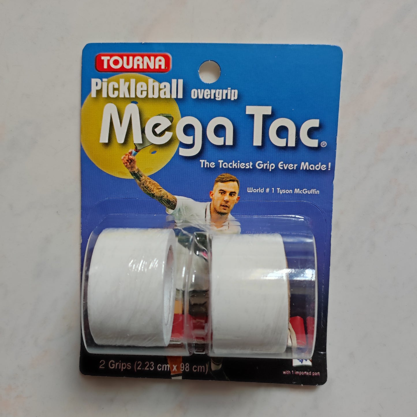 Tourna Pickleball Mega Tac (White) x2 Overgrip