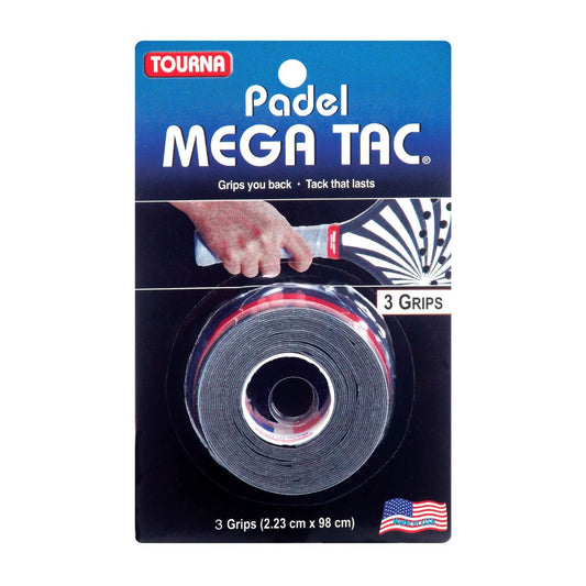 Tourna Mega Tac Padel (Black) x3 overgrips