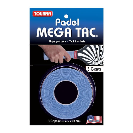 Tourna Mega Tac Padel (Blue) x3 overgrips
