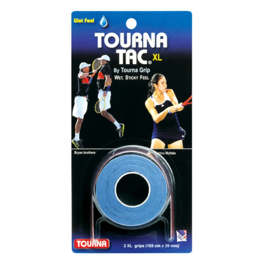 Tourna Blue - 3 XL grips on roll overgrips