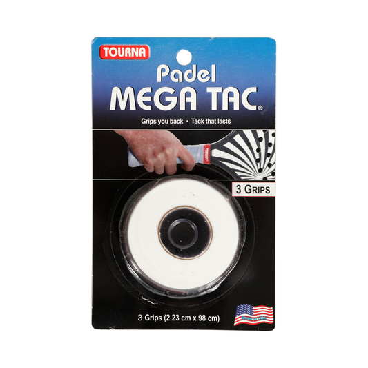 Tourna Mega Tac Padel (White) x3 overgrips