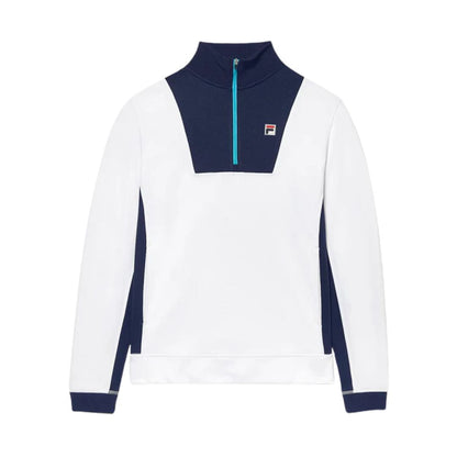 Fila Groundbreaker Long Sleeve 1/4 Zip White/Navy