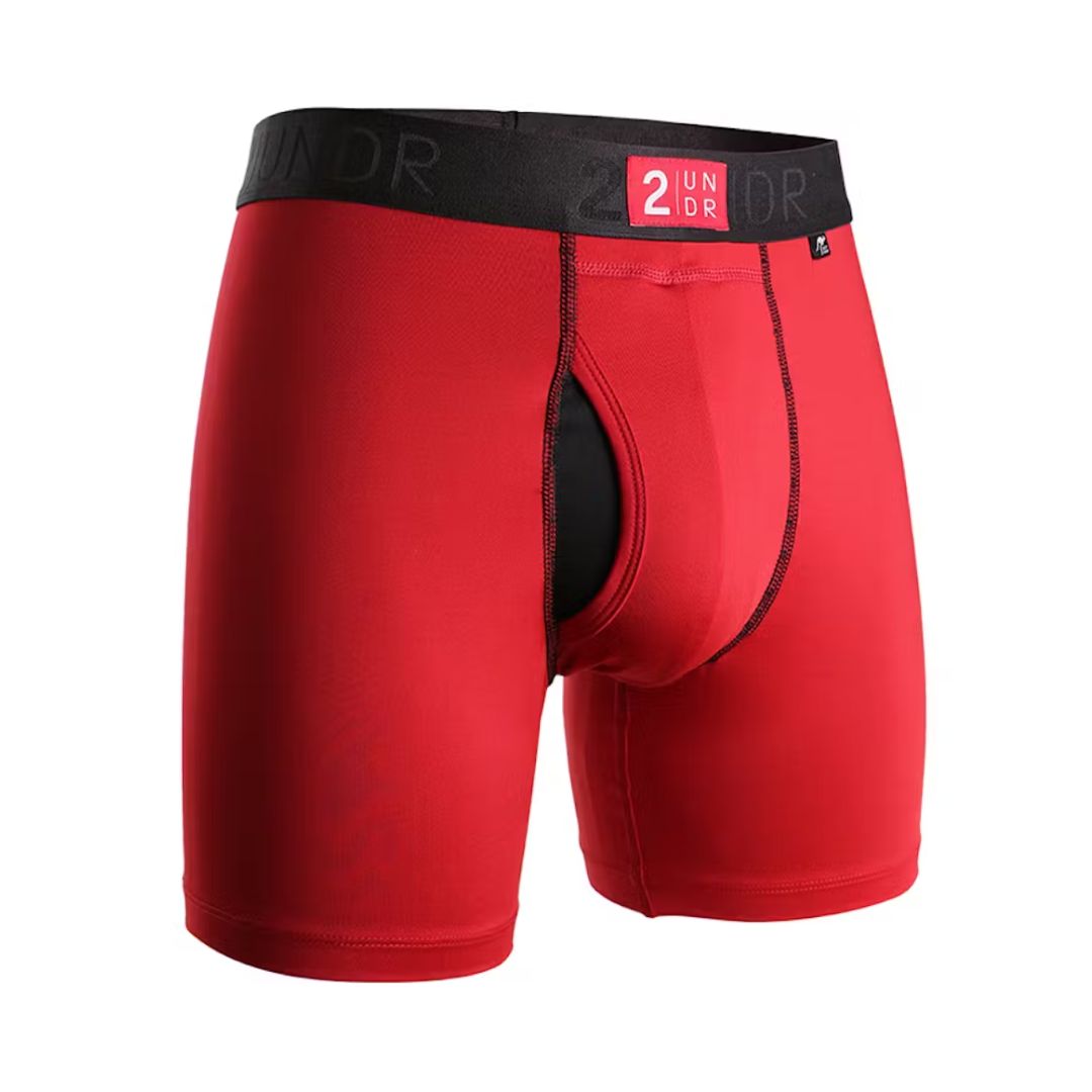 2UNDR Power Shift Boxer Brief Crimson