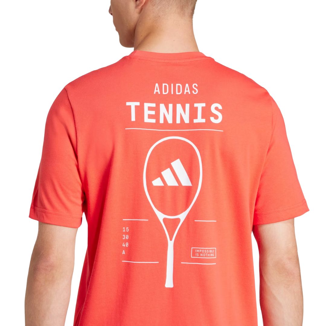 Adidas Kids' Tennis Category Graphic Tee Red