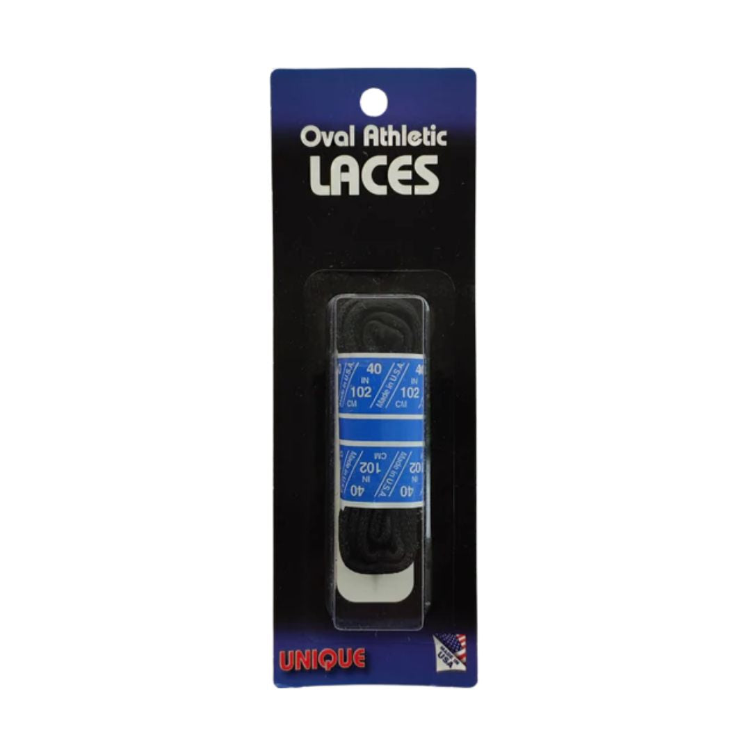 Oval Athletic Laces 40 in | 102 cm Black