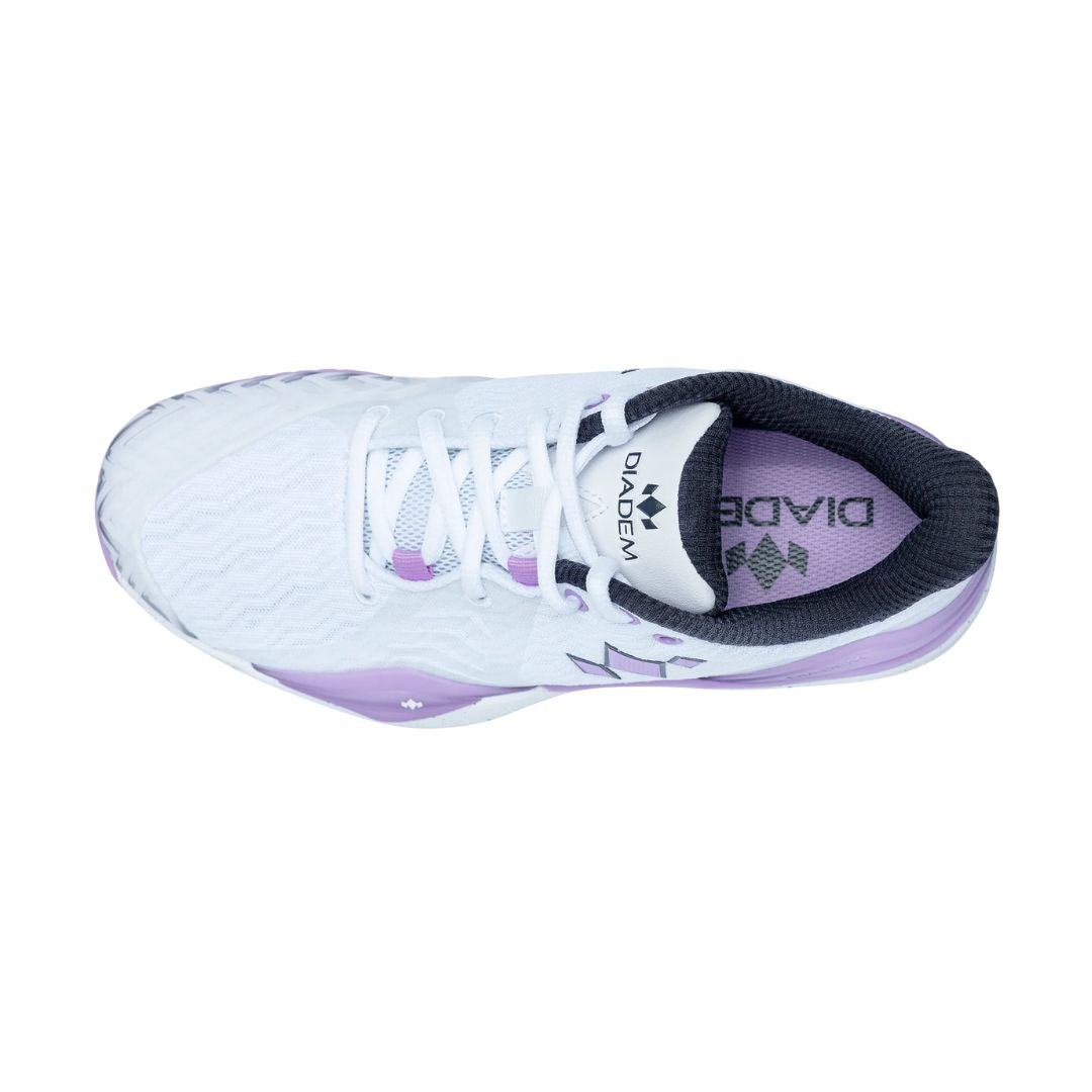 Diadem Court Burst Women White/Purple