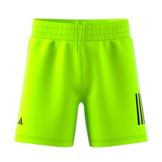 Adidas Boys Club 3 Stripe Short Lucid Lemon