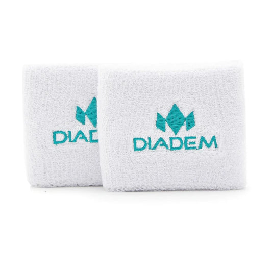 Diadem Wristbands 2.75" Single Wide White