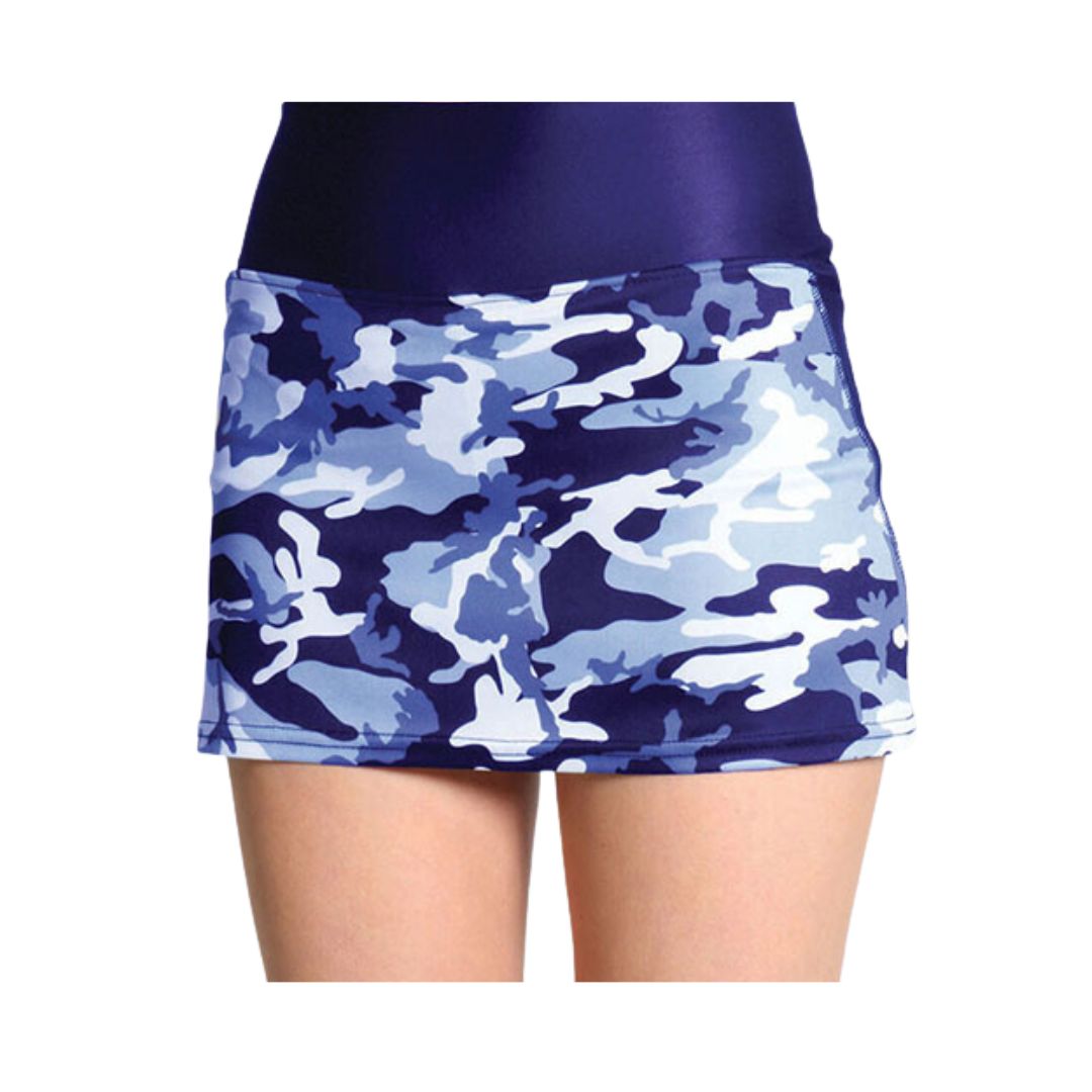 Faye+Florie Blue Camo Jean Skirt