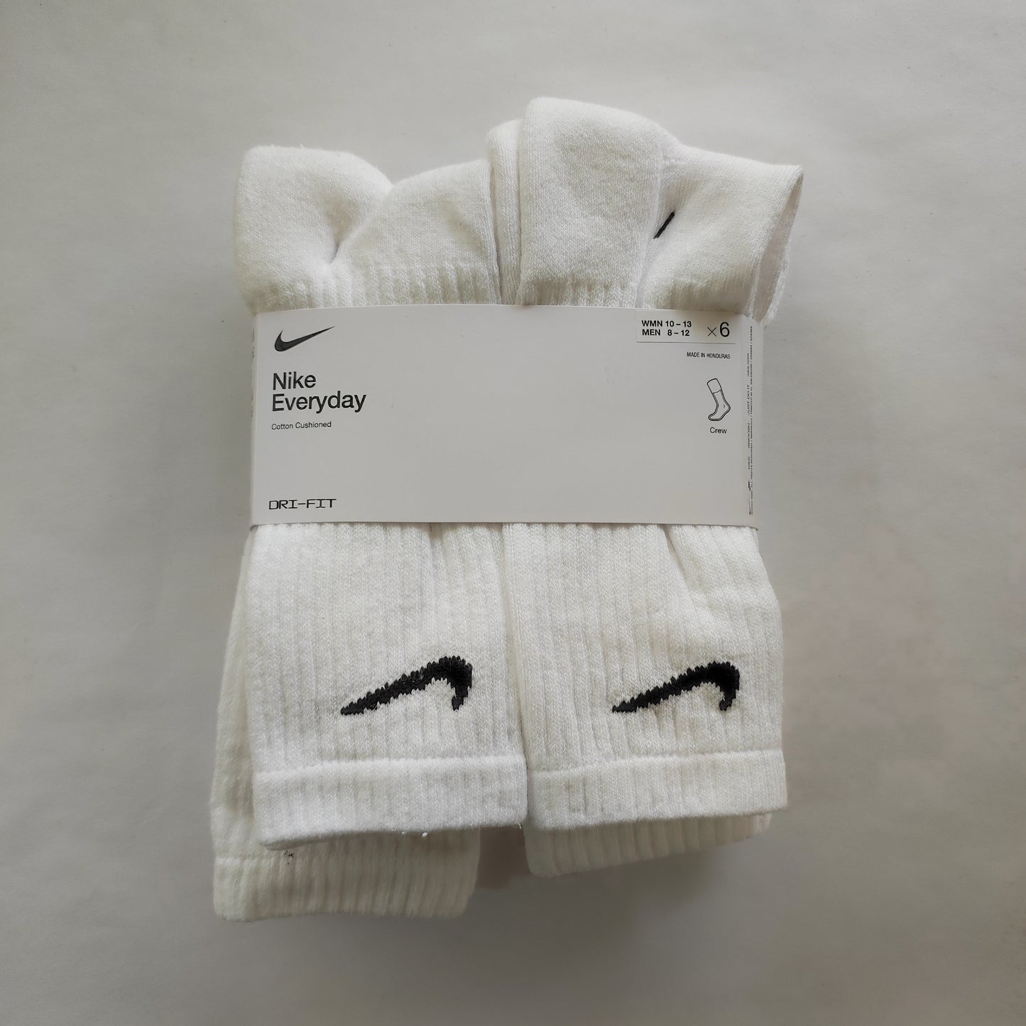 Nike Everyday Cushioned 6 Pack Crew White