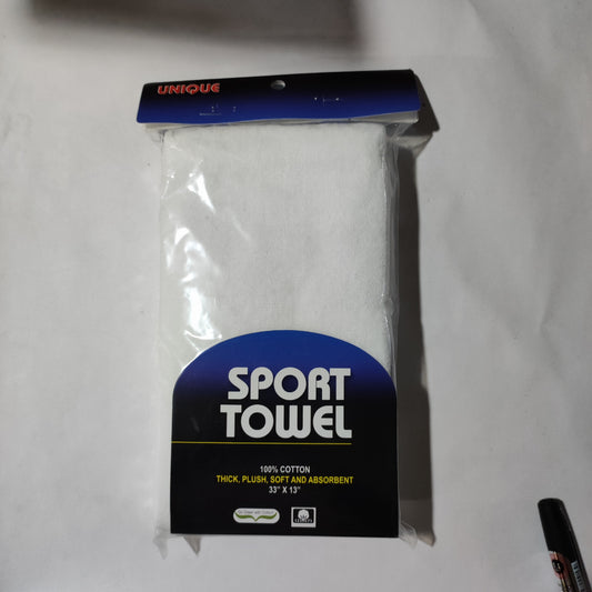 Sport Towel 33"x13" White