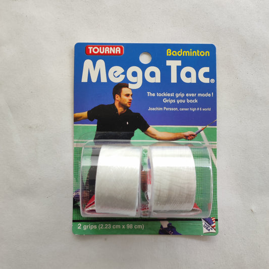 Tourna Mega Tac Badminton x2 (White)