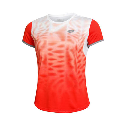 Lotto Girls Top Ten IV Tee 2 (Red Poppy) (M)