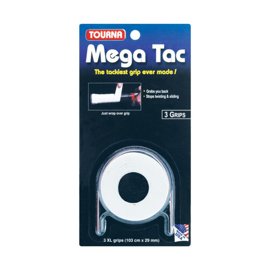 Tourna Mega Tac 3 Pack White