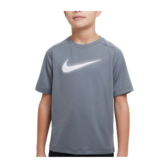 Nike Dri-FIT Graphic Training Boys' Top Grey