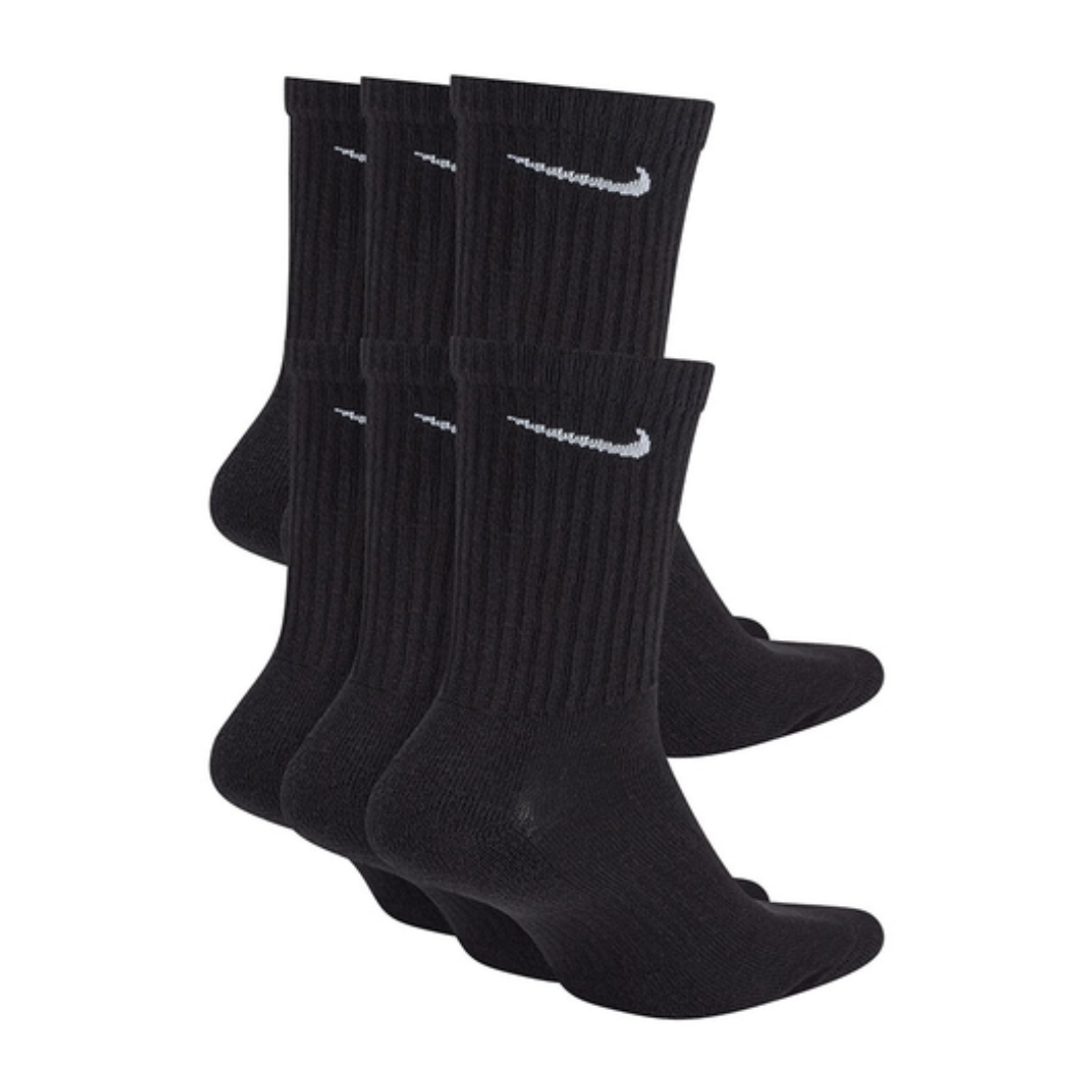 Nike Everyday Cushioned 6 Pack Crew Junior Black