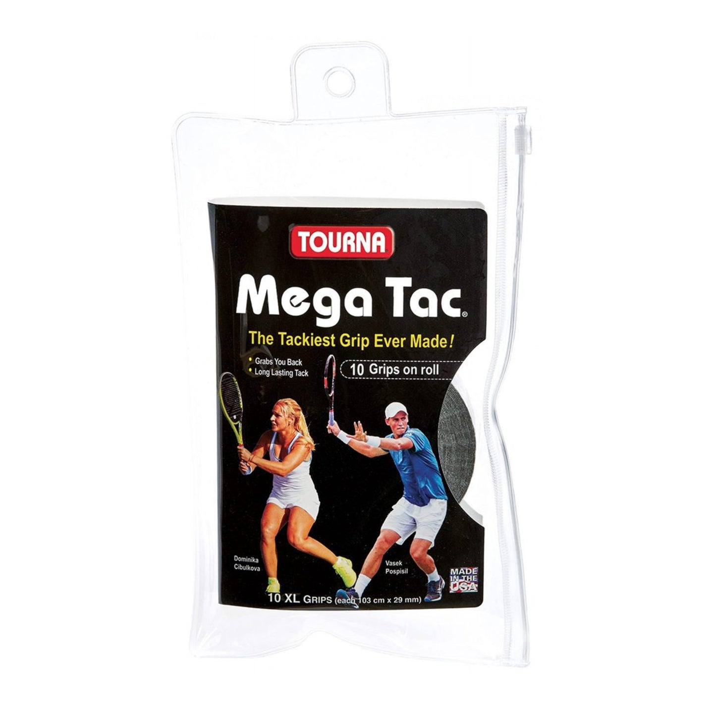 Tourna Mega Tac 10-Pack Black