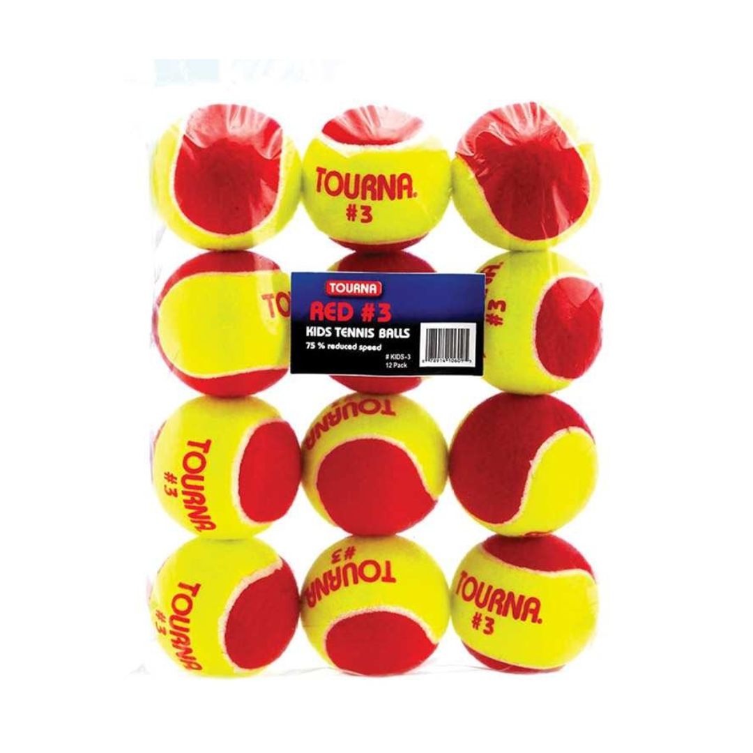 Tourna Stage 3 Red Dot Tennis Ball x12