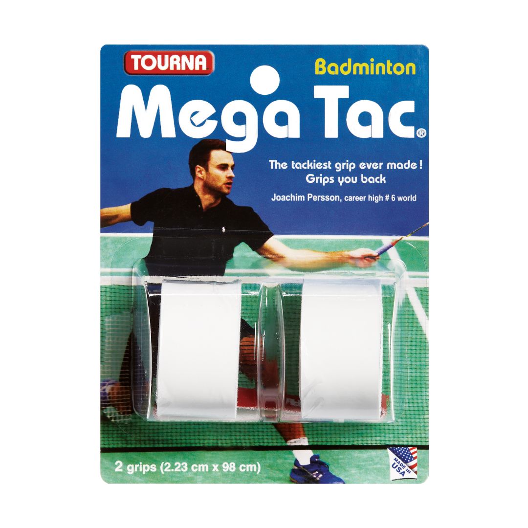 Tourna Mega Tac Badminton x2 (White)