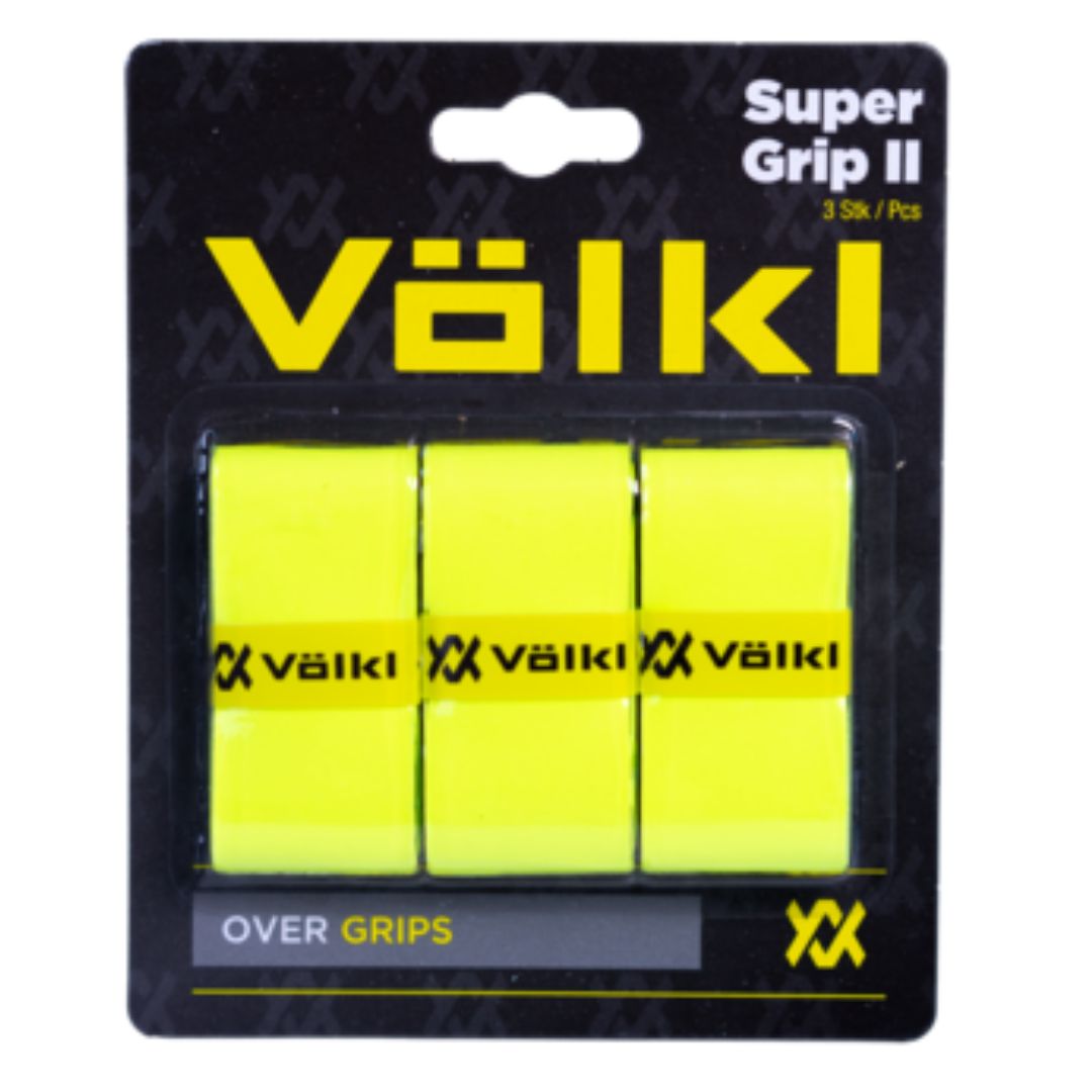 Volkl Super Grip II Neon Yellow x3