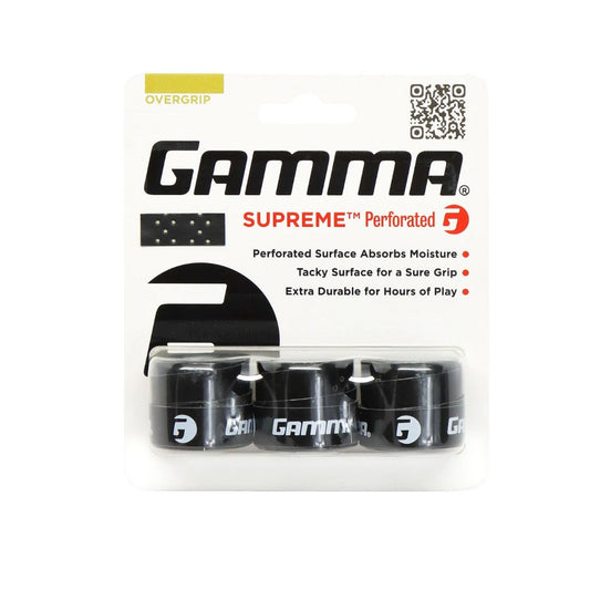 Gamma Supreme Perforated Overgrip Black