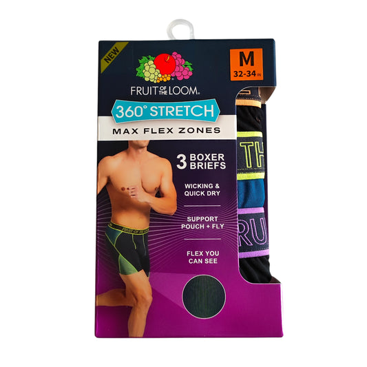 FOTL 360 Stretch Max Flex Zoner Brief Boxer x3
