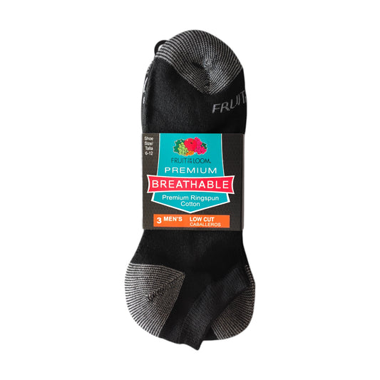 FOTL Medias tobilleras Low Cut negra x6