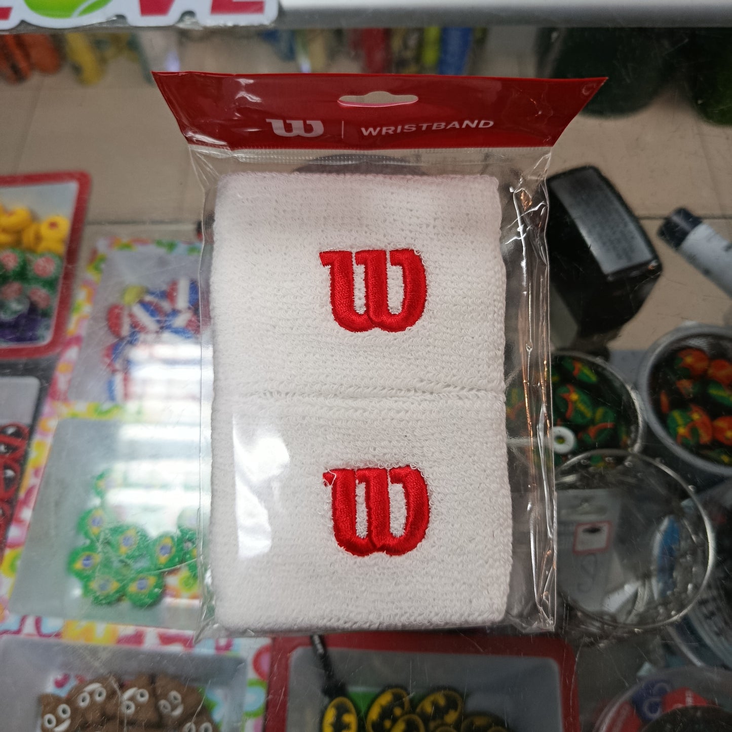 Wilson Wristbands White