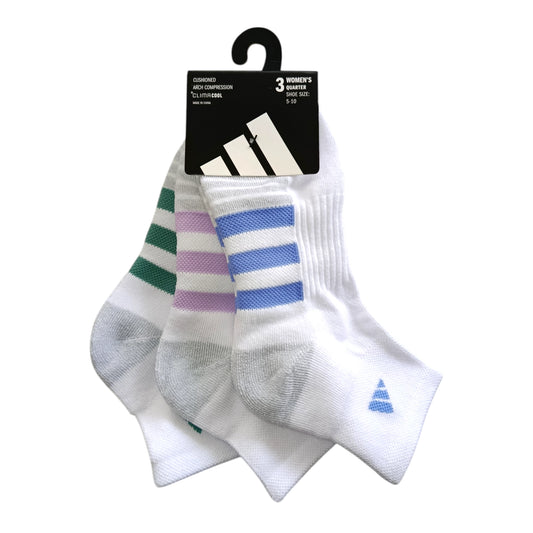 Adidas Women's Cushioned 3.0 3-Pack Quarter Colors